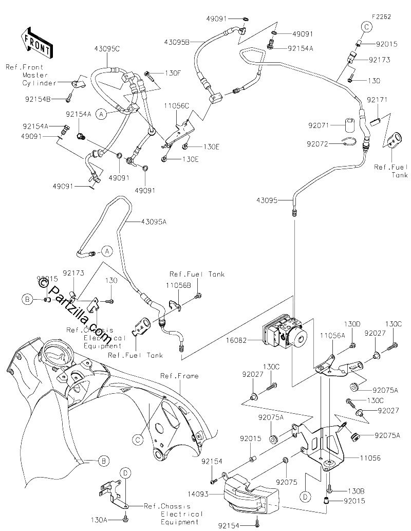 Diagrama de BRAKE PIPING