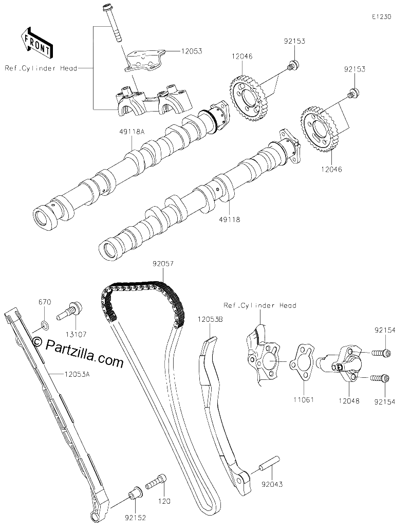 Diagrama de CAMSHAFT S TENSIONER