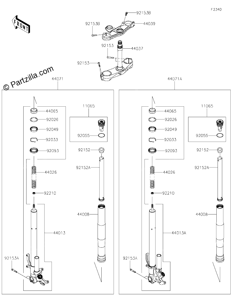 Diagrama de FRONT FORK
