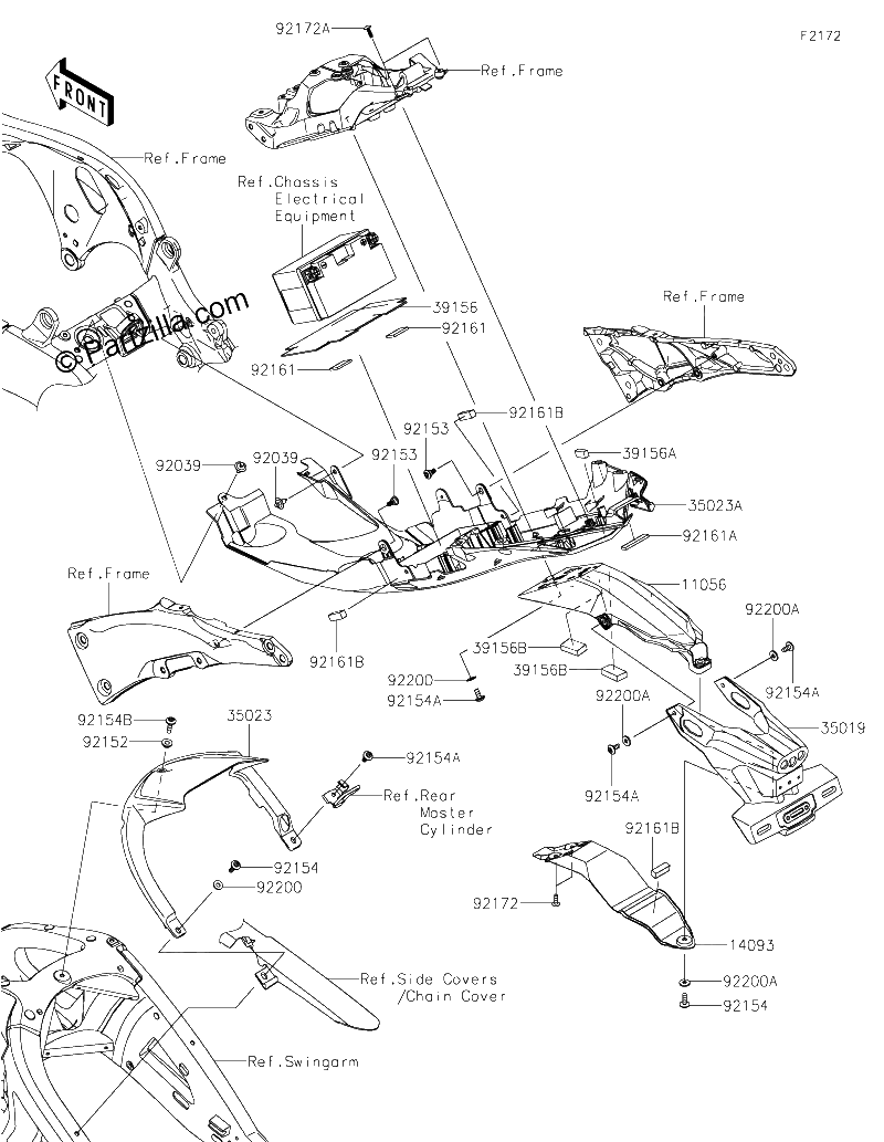Diagrama de REAR FENDER S