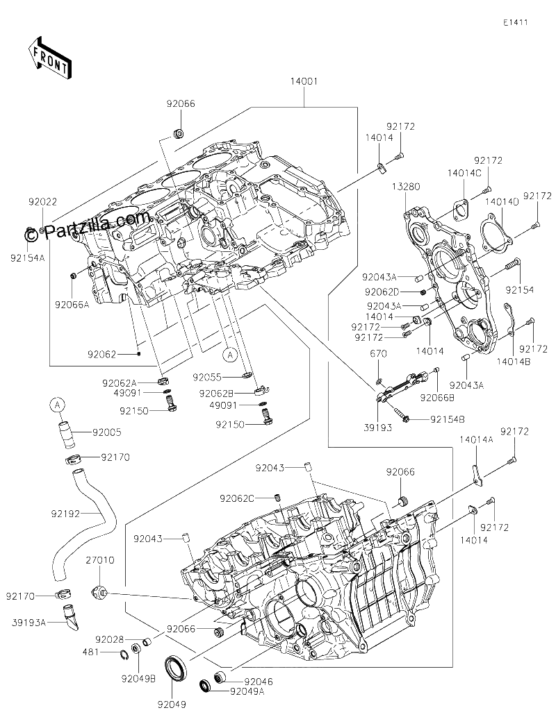 Diagrama de CRANKCASE