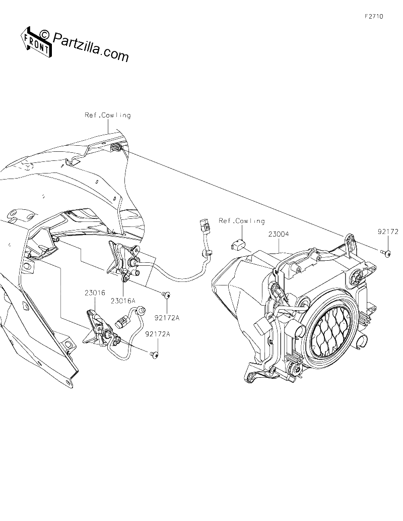 Diagrama de HEADLIGHT S JKF