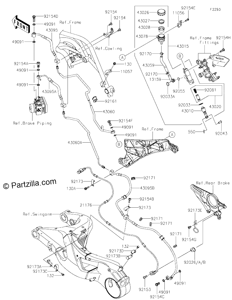 Diagrama de REAR MASTER CYLINDER