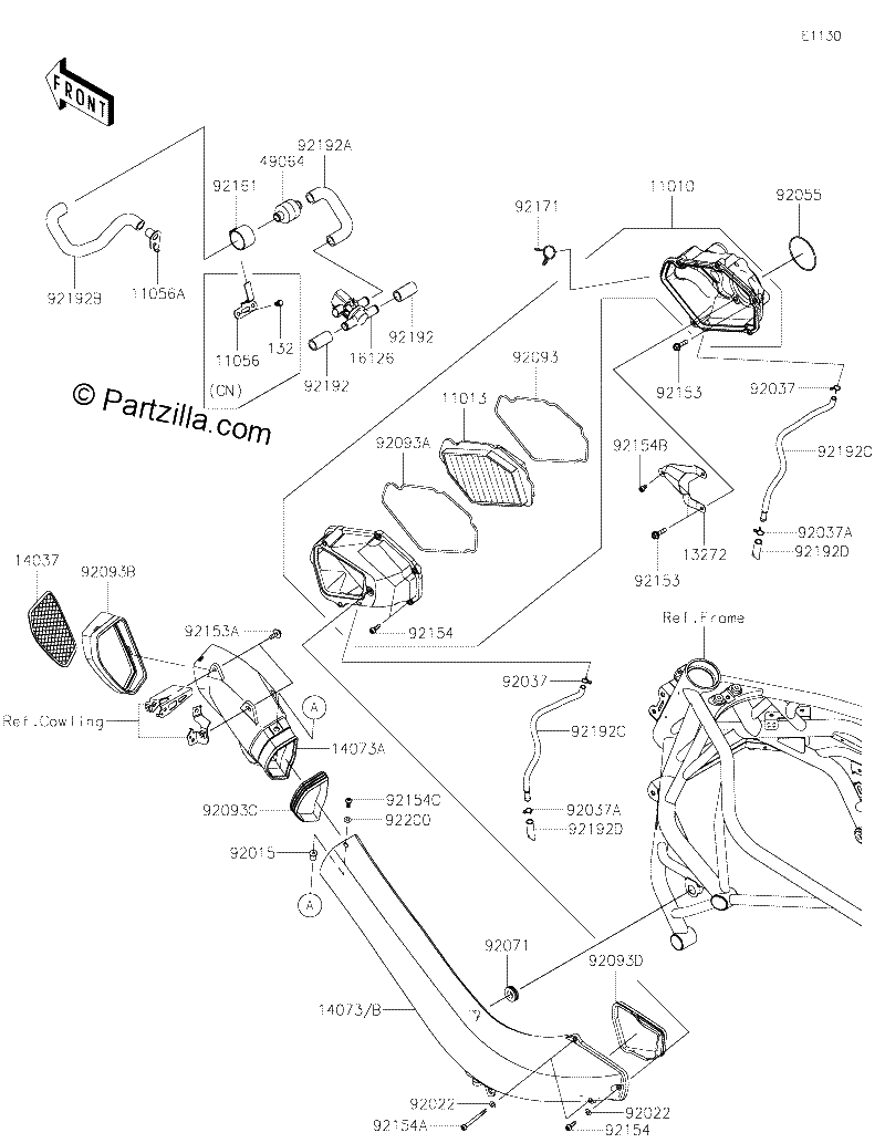 Diagrama de AIR CLEANER