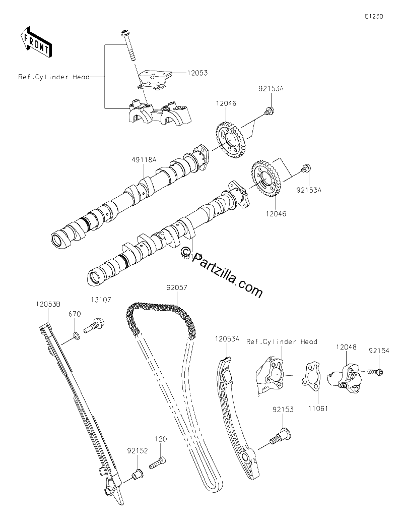 Diagrama de CAMSHAFT S TENSIONER