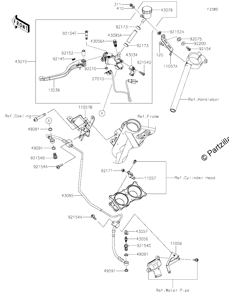 Diagrama de CLUTCH MASTER CYLINDER