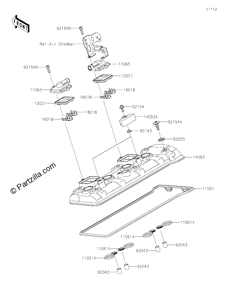 Diagrama de CYLINDER HEAD COVER