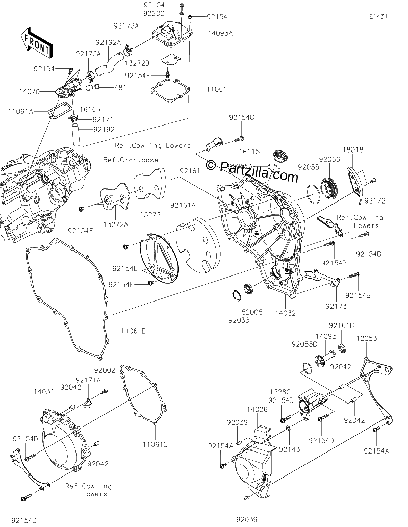 Diagrama de ENGINE COVER S