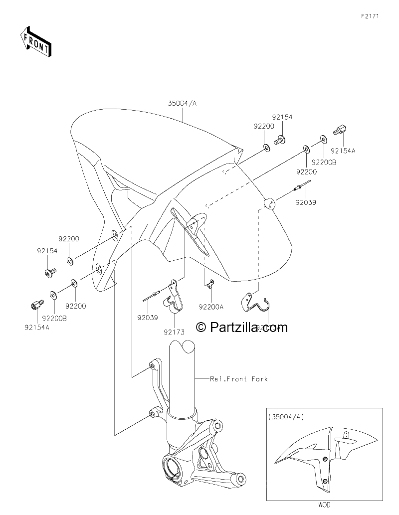 Diagrama de FRONT FENDER S