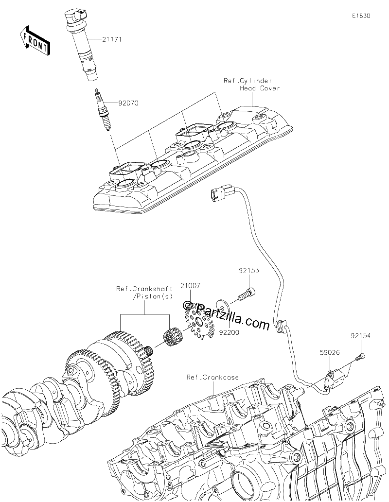 Diagrama de IGNITION SYSTEM