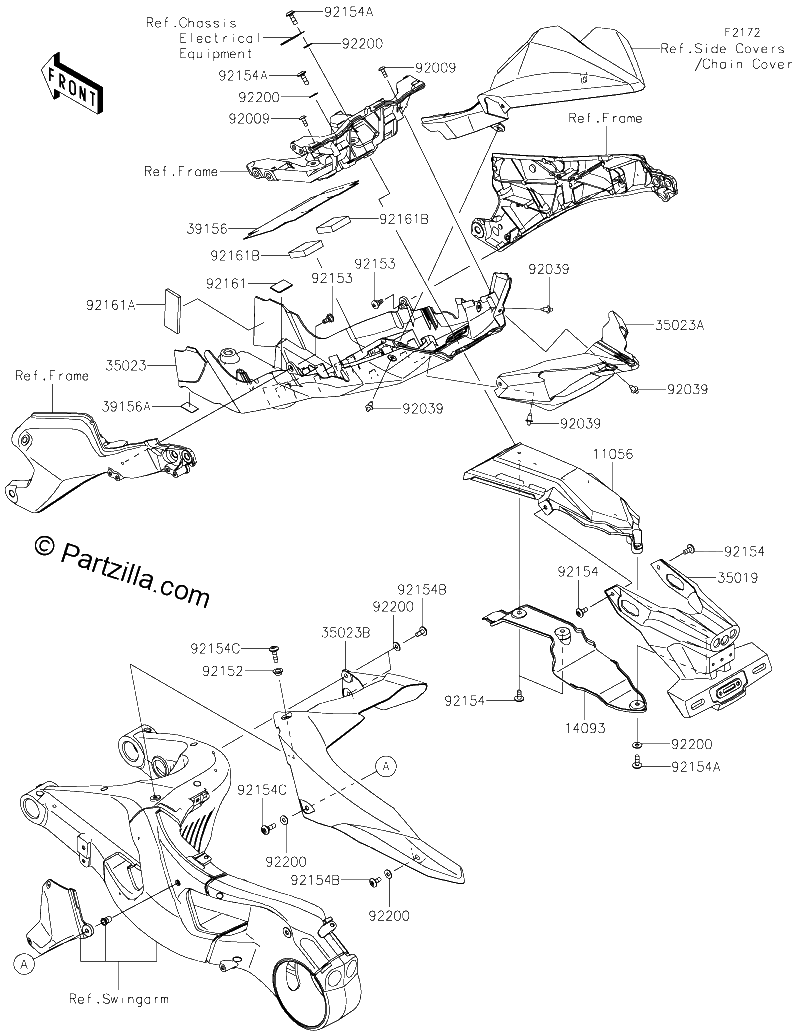 Diagrama de REAR FENDER S