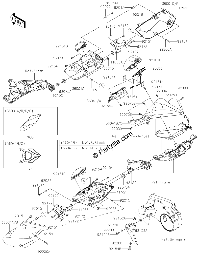 Diagrama de SIDE COVERS CHAIN COVER