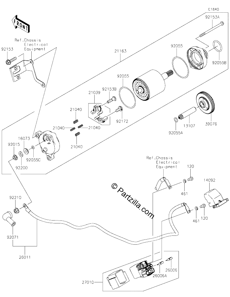Diagrama de STARTER MOTOR
