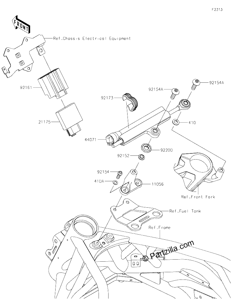 Diagrama de STEERING DAMPER