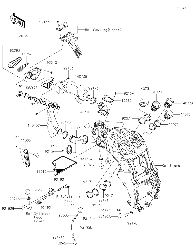 Diagrama de AIR CLEANER