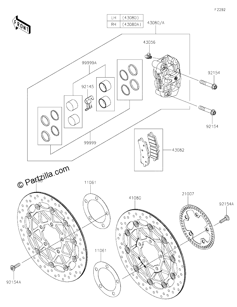 Diagrama de FRONT BRAKE
