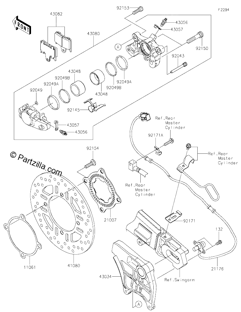 Diagrama de REAR BRAKE