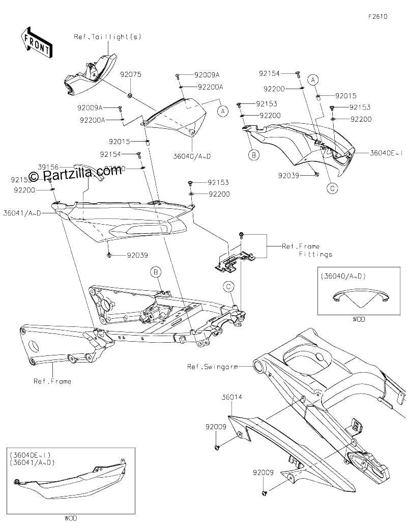 Diagrama de SIDE COVERS CHAIN COVER