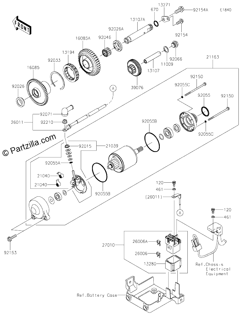 Diagrama de STARTER MOTOR