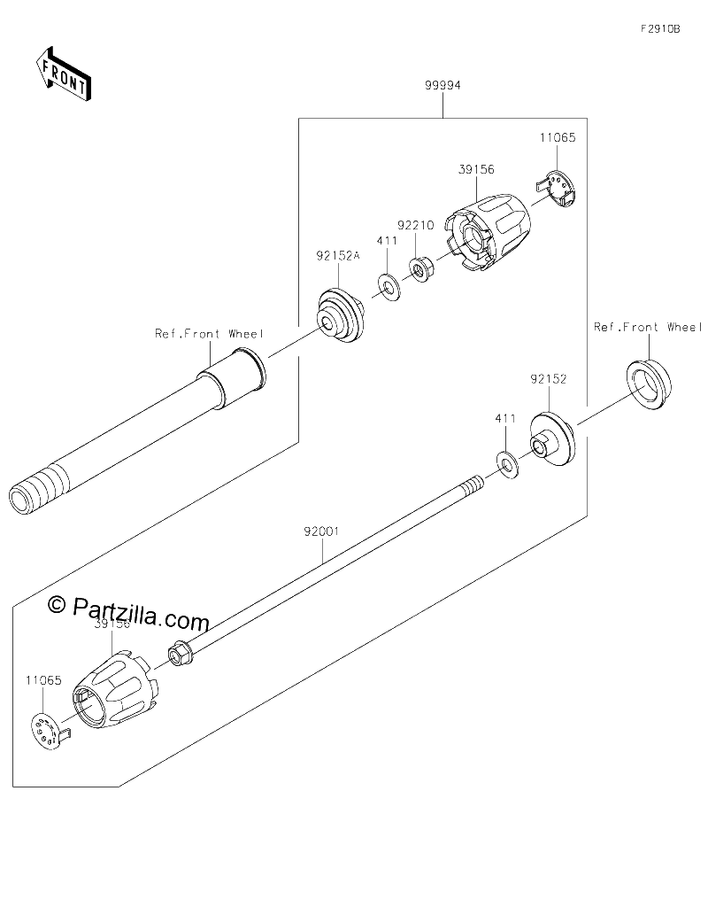 Diagrama de ACCESSORY AXLE SLIDER