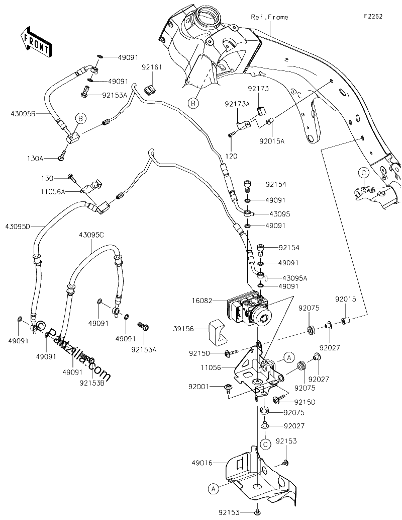 Diagrama de BRAKE PIPING