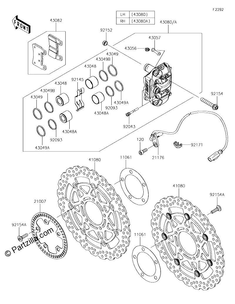 Diagrama de FRONT BRAKE