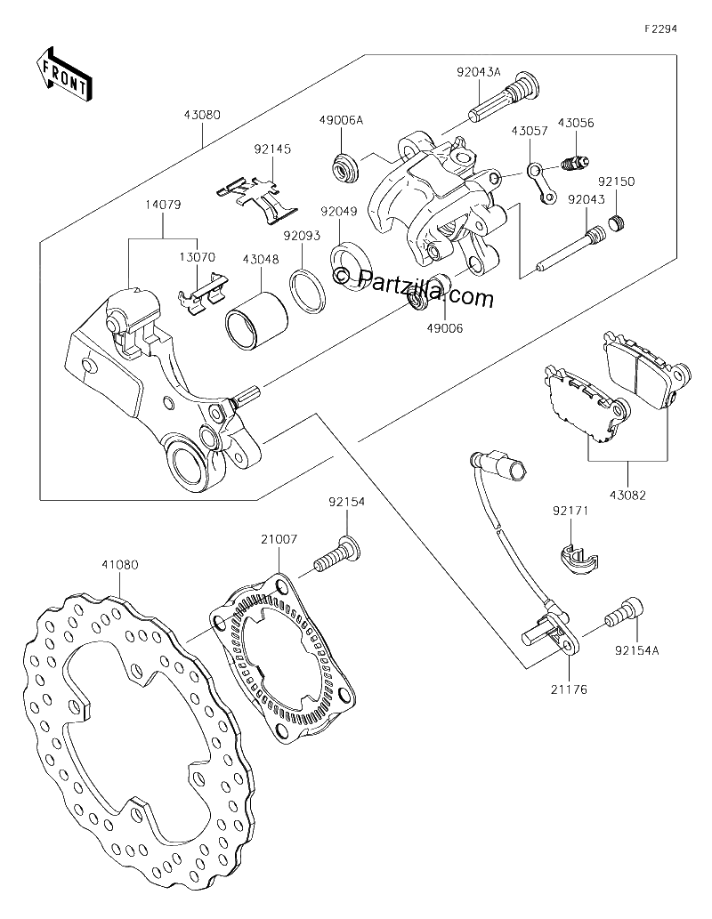 Diagrama de REAR BRAKE