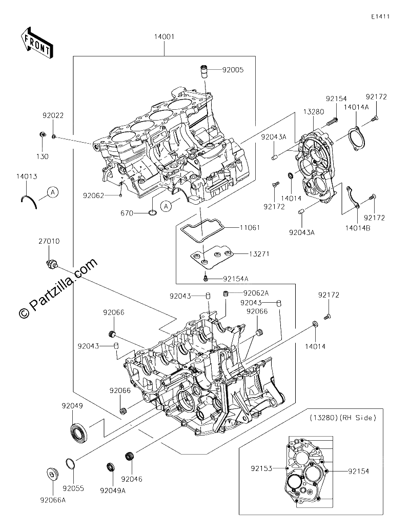Diagrama de CRANKCASE