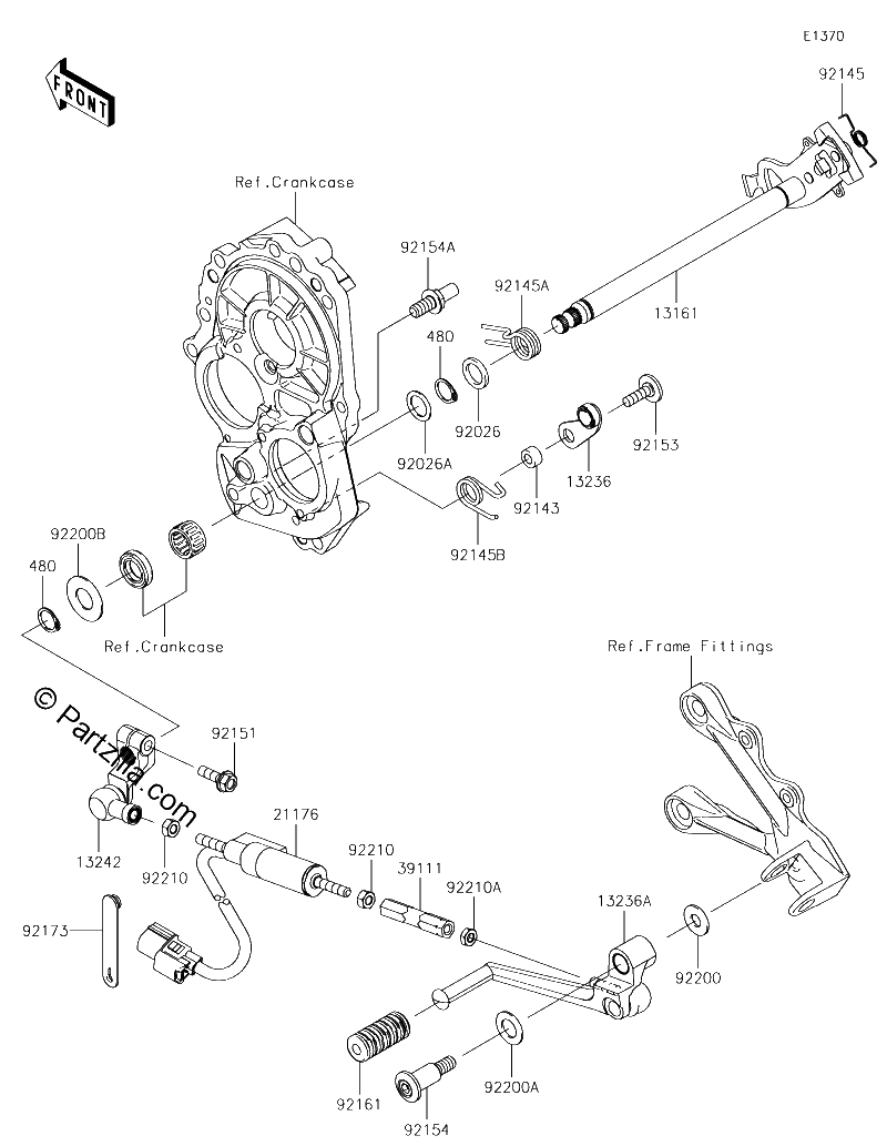 Diagrama de GEAR CHANGE MECHANISM