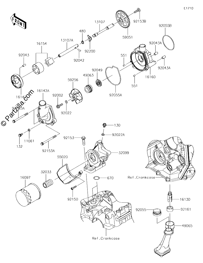 Diagrama de OIL PUMP OIL FILTER
