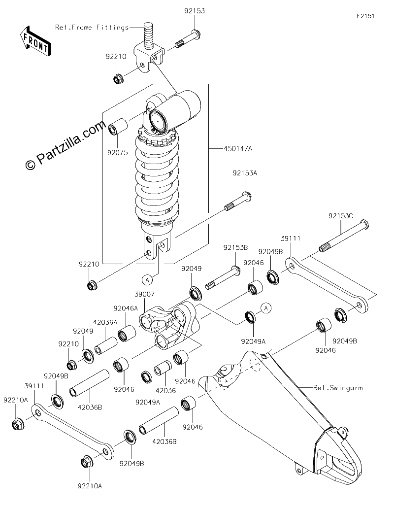 Diagrama de SUSPENSION SHOCK ABSORBER