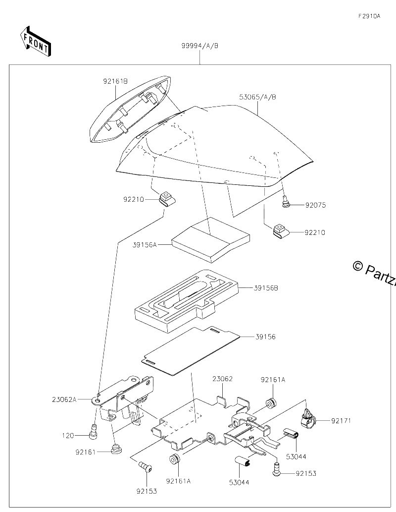 Diagrama de ACCESSORY PILLION SEAT COVER