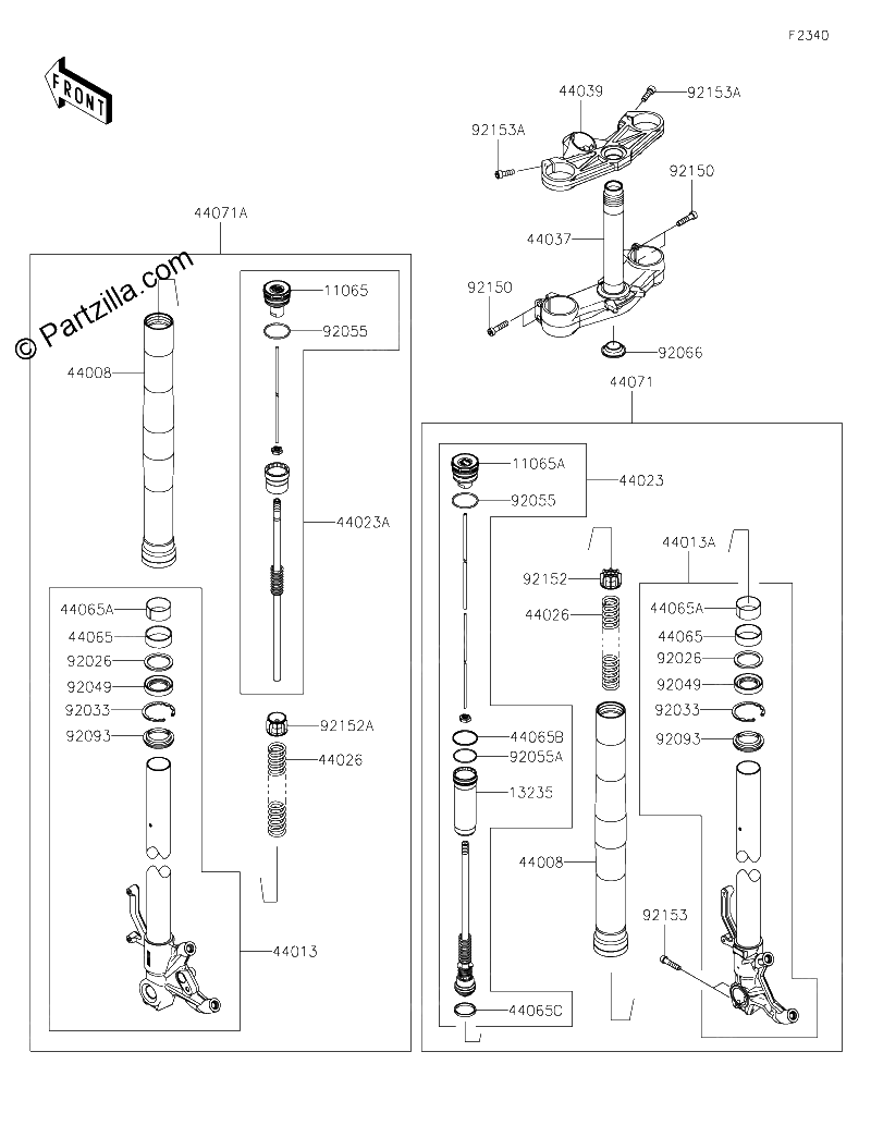Diagrama de FRONT FORK