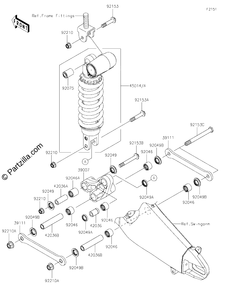 Diagrama de SUSPENSION SHOCK ABSORBER