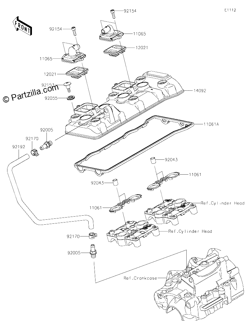 Diagrama de CYLINDER HEAD COVER