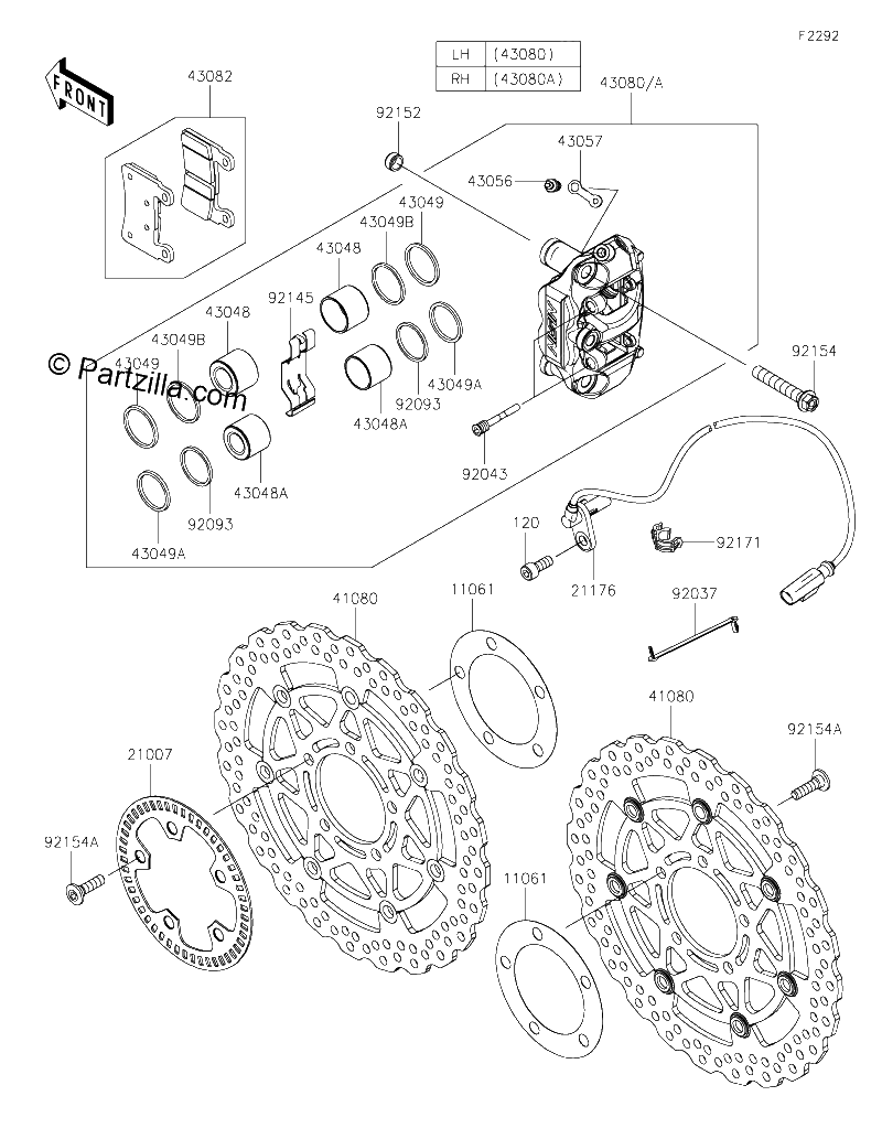 Diagrama de FRONT BRAKE