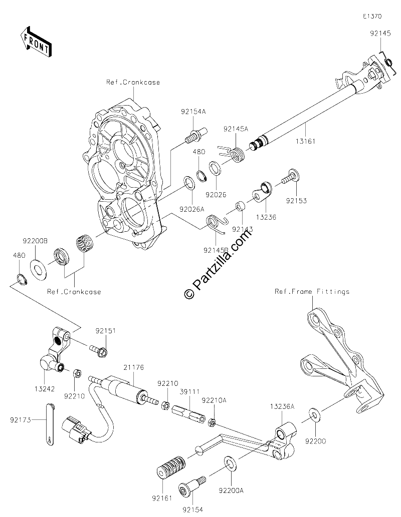 Diagrama de GEAR CHANGE MECHANISM
