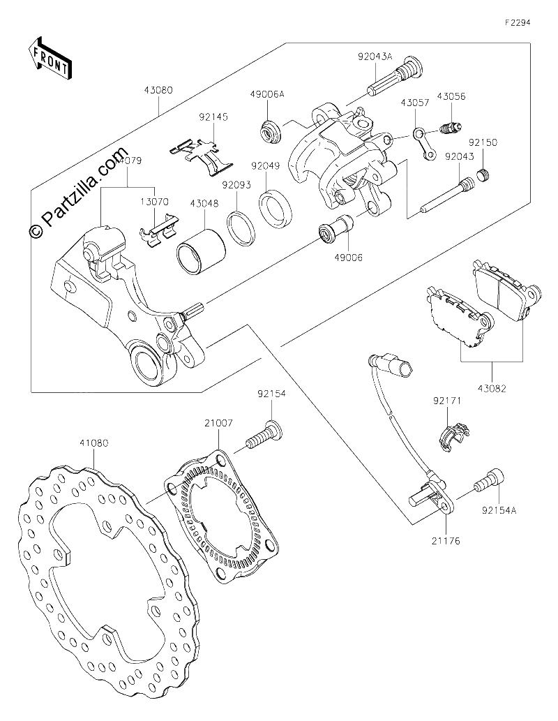 Diagrama de REAR BRAKE