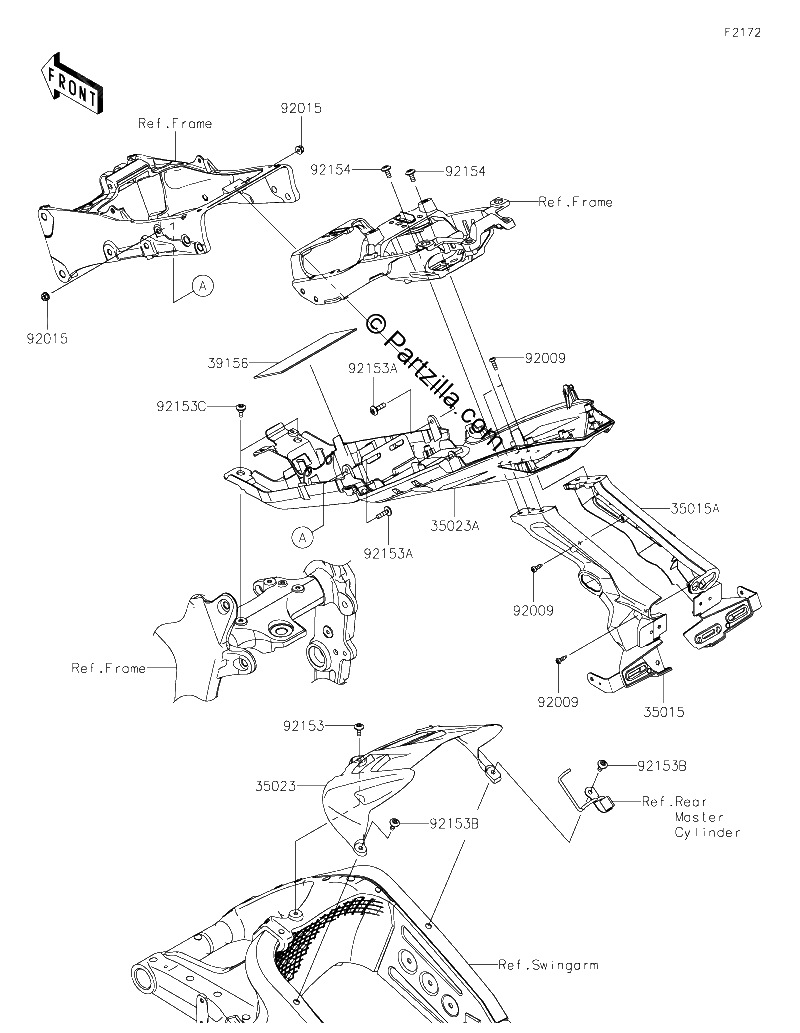 Diagrama de REAR FENDER S