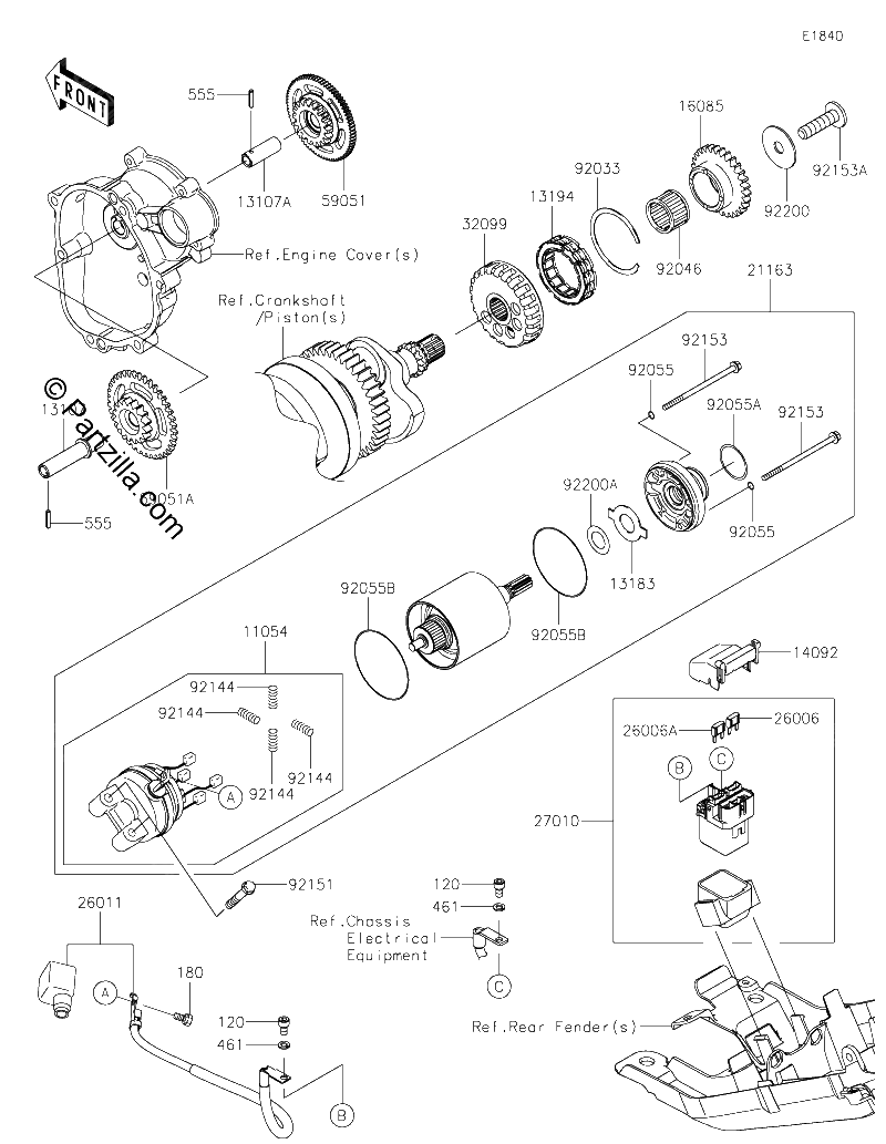 Diagrama de STARTER MOTOR