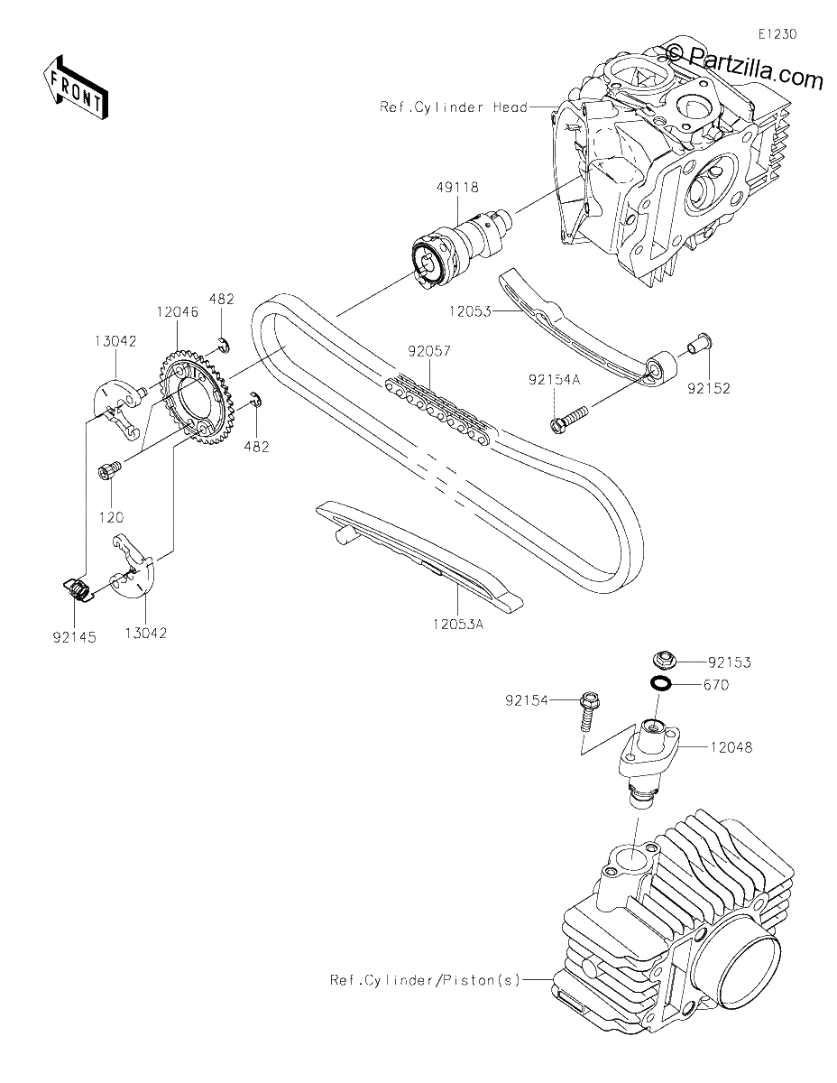 Diagrama de CAMSHAFT S TENSIONER