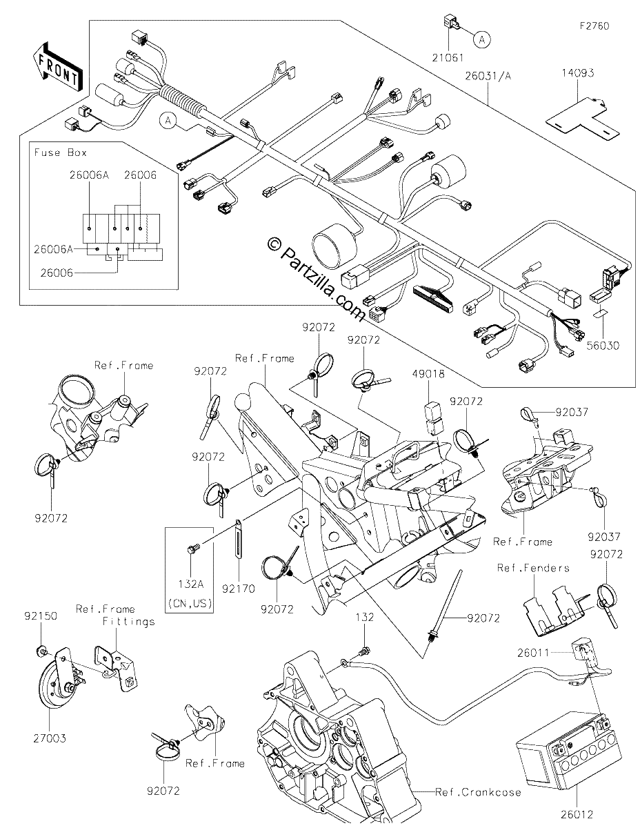 Diagrama de CHASSIS ELECTRICAL EQUIPMENT