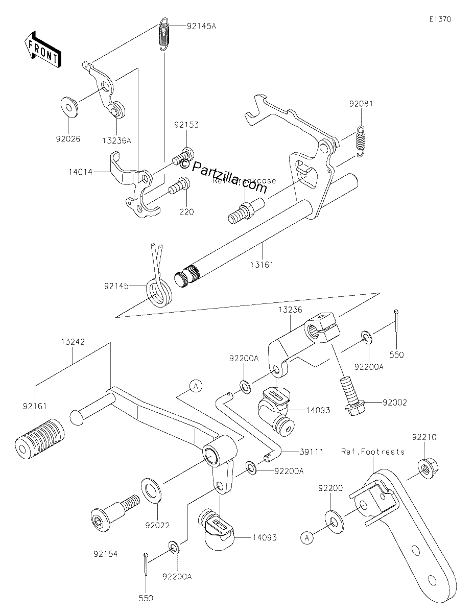 Diagrama de GEAR CHANGE MECHANISM