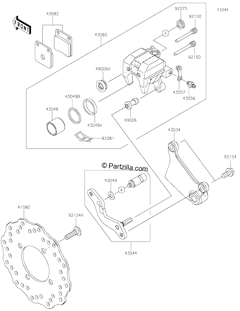 Diagrama de REAR BRAKE