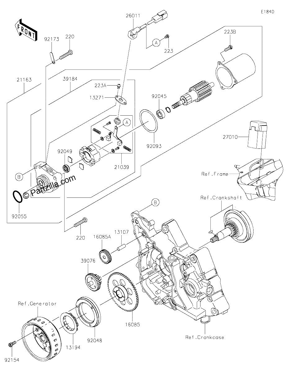 Diagrama de STARTER MOTOR