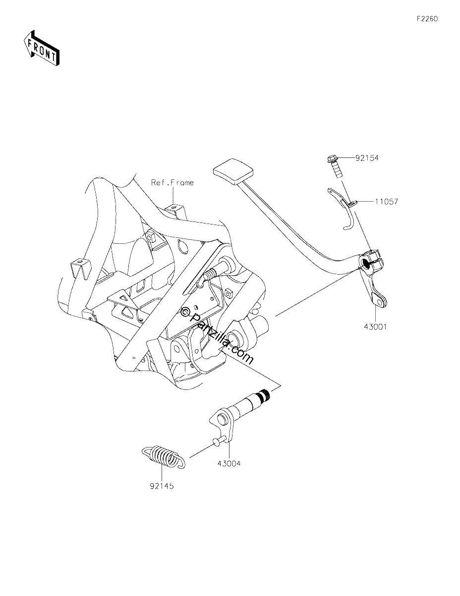 Diagrama de BRAKE PEDAL TORQUE LINK