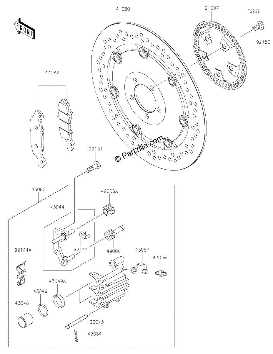 Diagrama de FRONT BRAKE