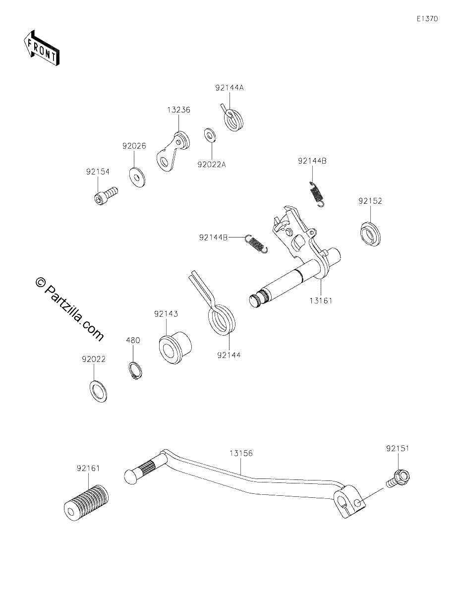 Diagrama de GEAR CHANGE MECHANISM