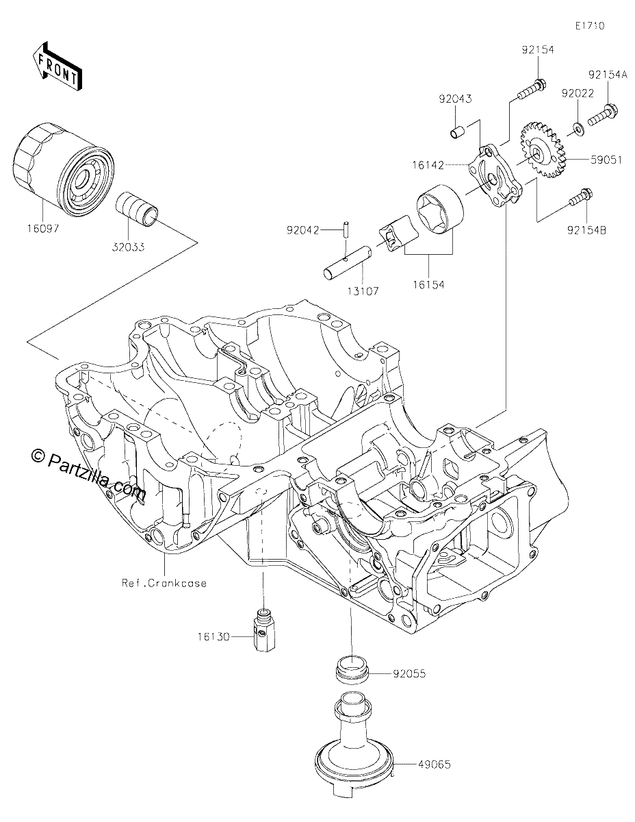 Diagrama de OIL PUMP OIL FILTER