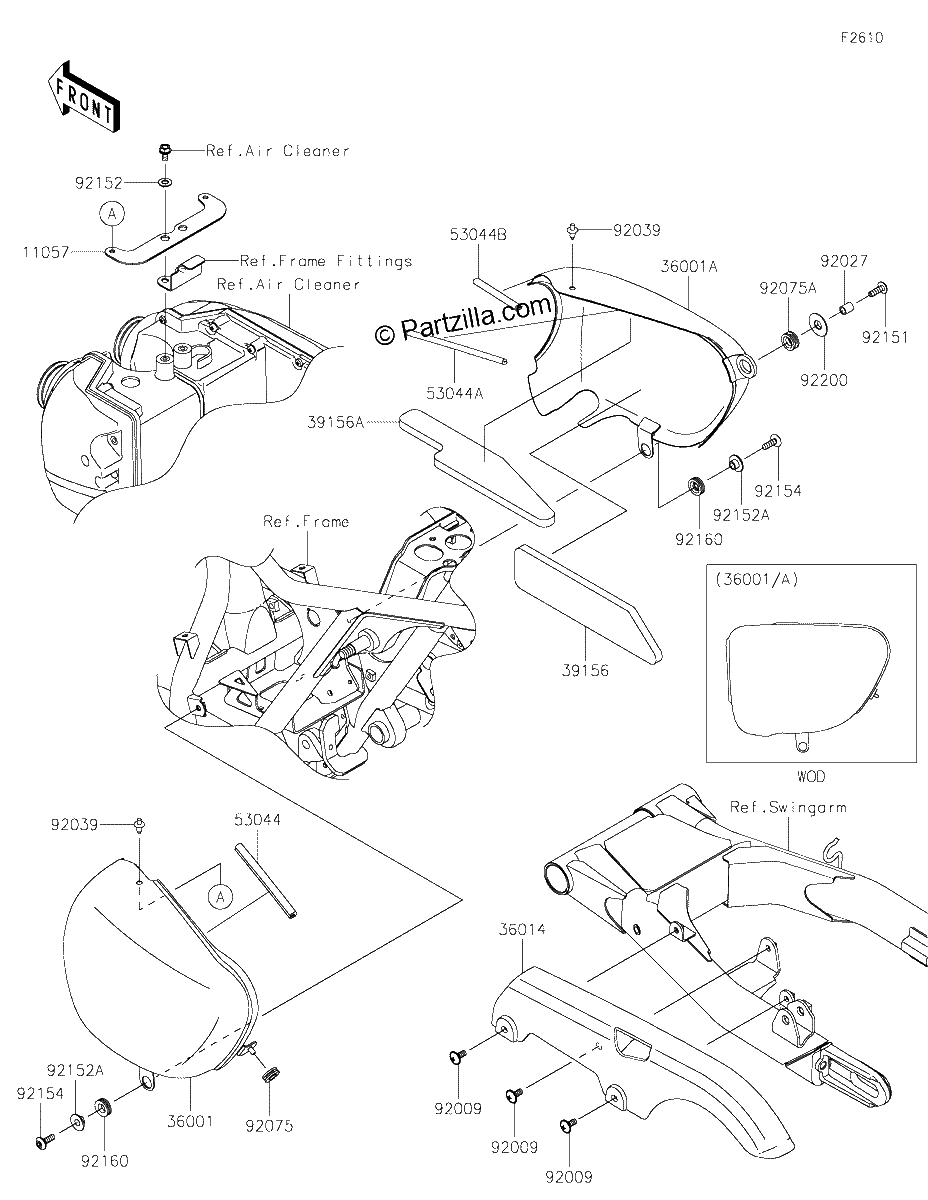 Diagrama de SIDE COVERS CHAIN COVER